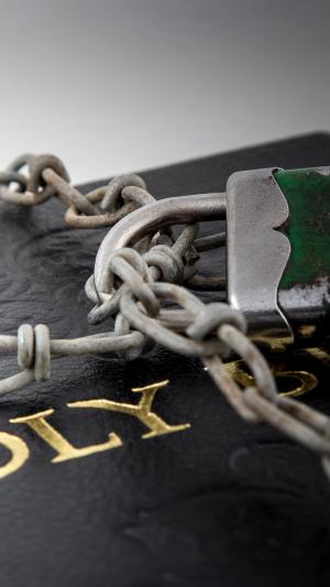 Holy Bible with Lock 