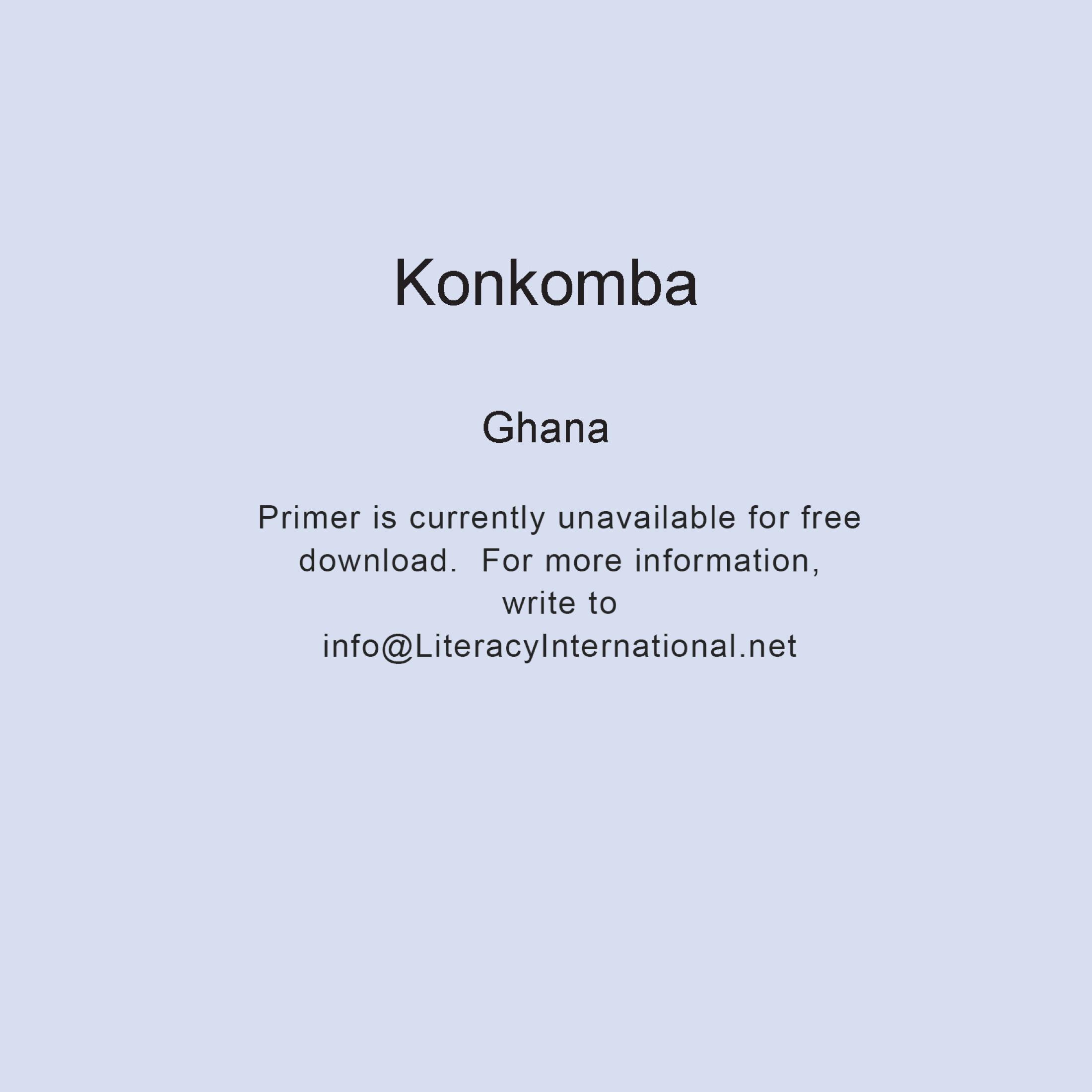Konkomba | Literacy & Evangelism International